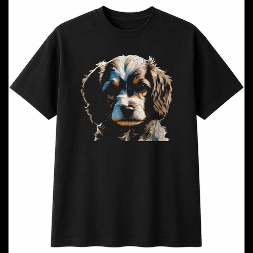 Charcoal cavachon torn - charcoal,