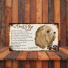 MY DOG'S RULES RETRO STYLE