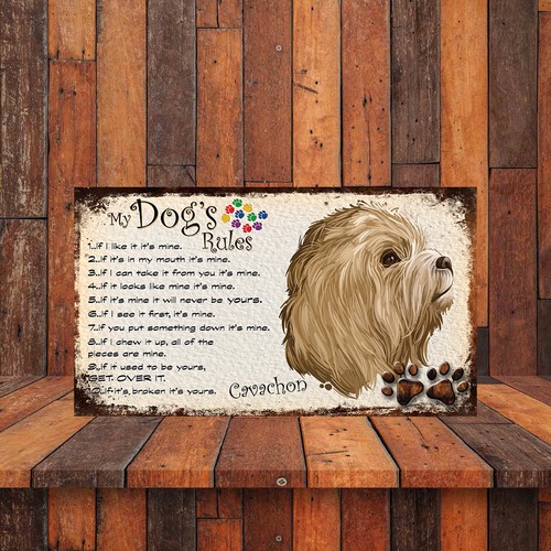 Dog rules retro style - dog's,