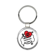Cavachon: Gift Round Keychain
