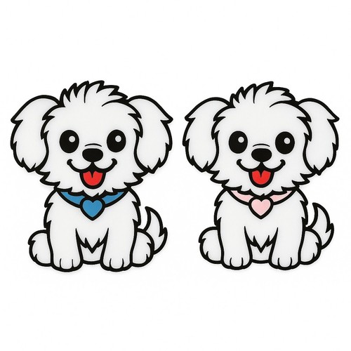 Cavachon puppy dog fridge - puppy,