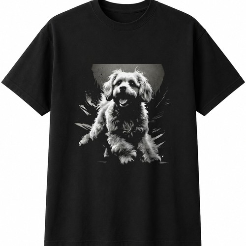 Charcoal cavachon dog lover - dog,