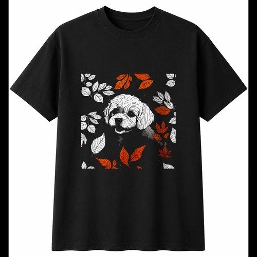 Botanical cavachon autumn - botanical, in
