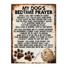 MY DOG'S BEDTIME PRAYER RETRO