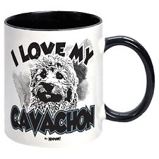 Cavachon Mug dog I love sketch