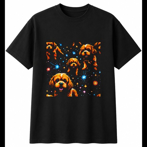 Cavachon under the stars - under,