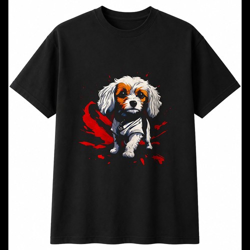 Anime cavachon torn dog - torn,